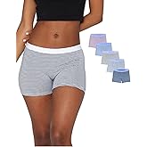EVARI Women’s Cotton Boyshort Underwear Panties – Breathable Underwear for Women, Tagless Boxer Briefs, Seamless Boy Shorts