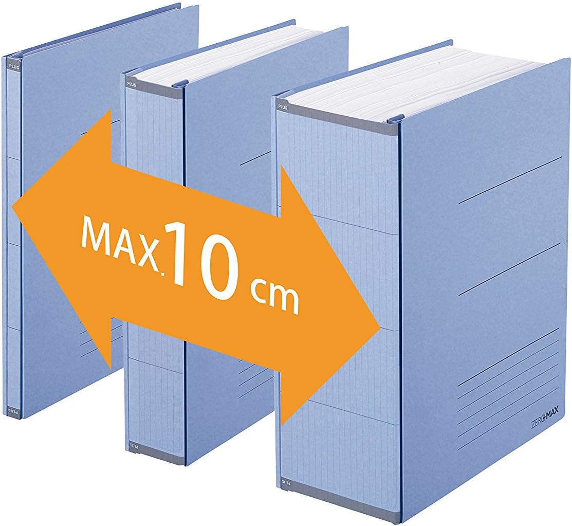 Plus Japan FL-021SSW-GY Zero Max Expandable File - Grey (Pack of 10) - Image 4