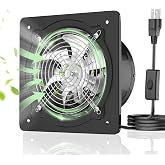 Ventylis 10" Wall Mount Exhaust Fan,Metal Ventilation Fan for Indoor Spaces | Black Finish, 753 Cfm Airflow 2800 Rpm Fan, High Airflow For Garage, Bathroom And Attic Space Ventilation