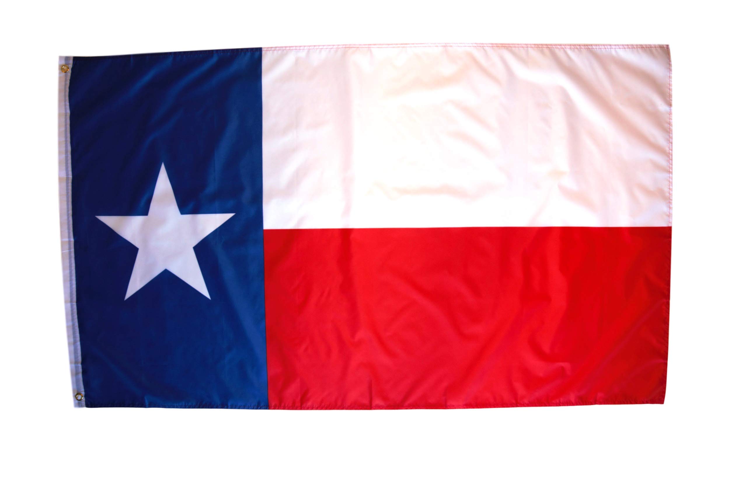 Photo 1 of High Supply 3x5 Texas Flag with 100% Polyester Material and Double Stitched Edges with Brass Grommets and Reinforced Header, Texas State Flags 3x5 Texas Flags 3x5 Texas Texan Flag 3x5 Flags