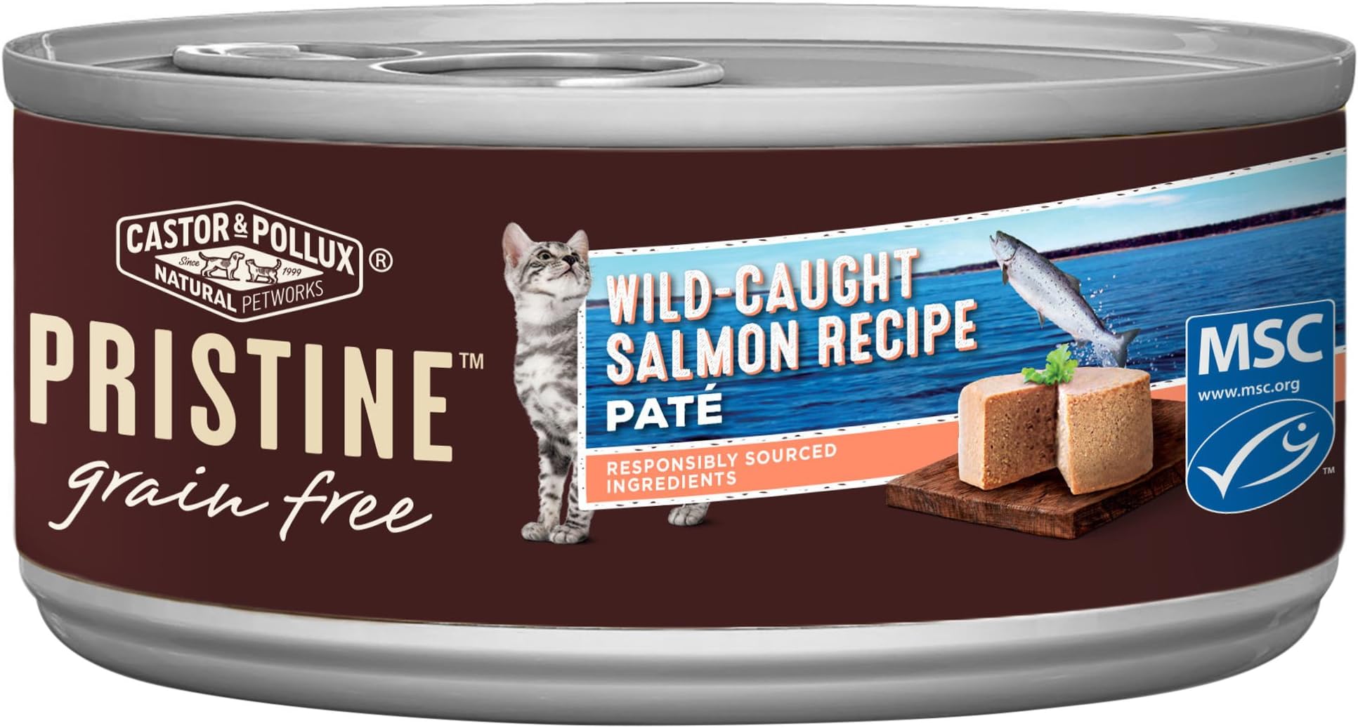 Castor & Pollux Pristine Grain Free Canned Wet Cat Food (24) 3oz & 5.5oz Cans