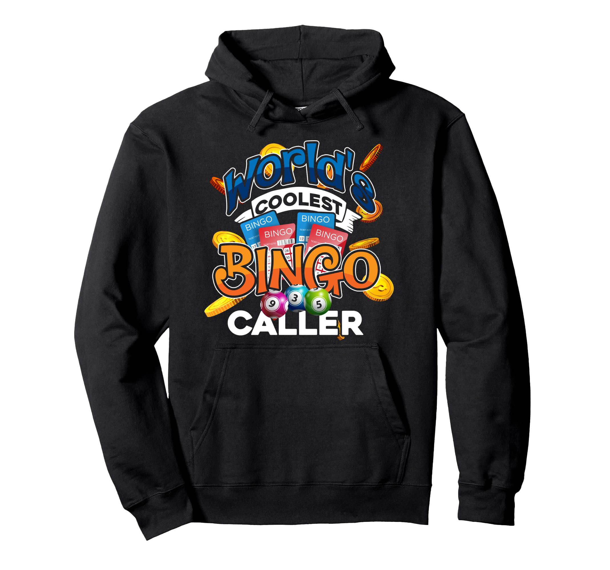 Gambling Funny Bingo Caller Gift Bingo Player Bingo Pullover Hoodie