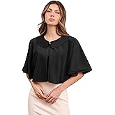 Eiaayer Shawl Wraps with Lapel Collar for Women, Soft Winter Cape for Evening Dresses, Lightweight Capelets Wedding Cover Up