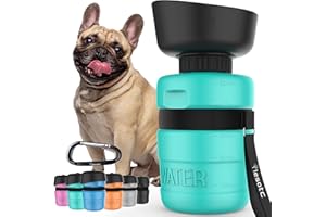 lesotc Dog Water Bottle, Portable Dog Water Dispenser, Dog Travel Water Bottle for Dogs, Squeeze Pet Water Bottle for Walking On The Go, Dog Hiking Accessories for Outdoor Walking, Hiking, Travel