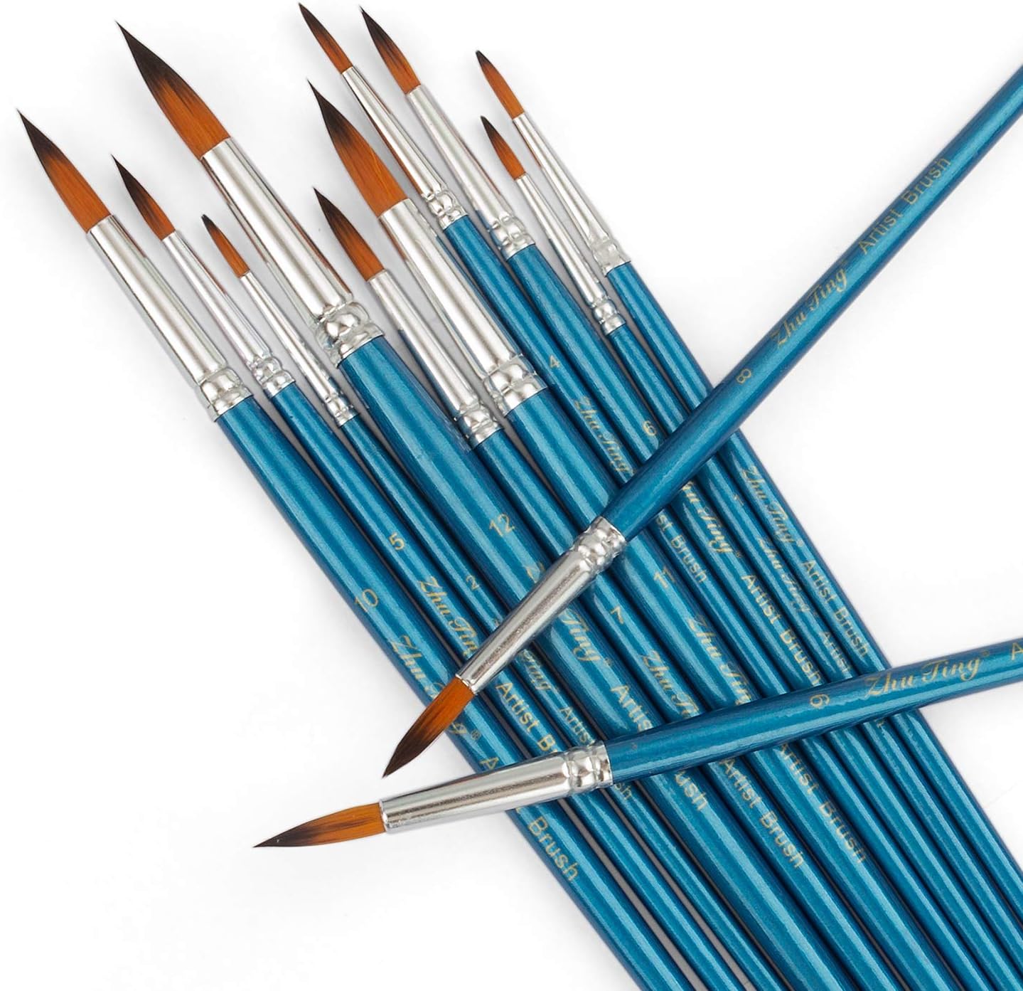 STARVAST Paint Brushes, 12pcs Artist Paint Brushes Set Fine Pointed