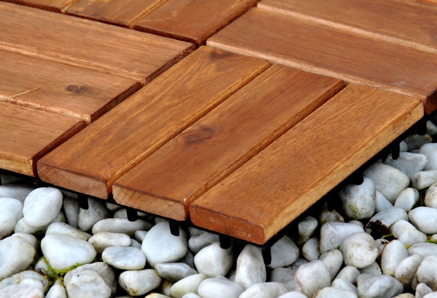 Garten- Klickfliese SAM Terrassenfliese 02 Akazien-Holz FSC®100% 30x30