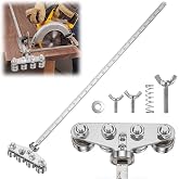 Gisafai 24 Inch Circular Saw Guide Rail, Stainless Steel Rip Cut Guide | with Positioning Calipers, Adjustable Track for Woodworking Cutting