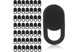 50pcs Front Laptop Camera Covers Slider, Black Ultra-Thin Webcam Cover Slide Webcam Protects Your Privacy & Security for Lapt