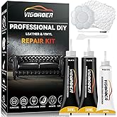 Black Leather Repair Kit for Furniture, Leather Seat Repair Kit for Cars, Easily Restore Car Interior, Sofa, Purse and Jacket, Restore Any Material with Super Easy Instructions
