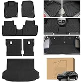 Peleus Floor Mats for Honda HR-V HRV 2023 2024 2025 2026 Floor mats,TPE All Weather Protection 2 Rows Car Floor Liners with Cargo Liner Backrest Mat for Honda HR-V Trunk Mat+Backrest Mats+Floor Mats
