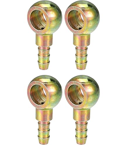 8mm ID Hose Barb 14mm Banjo Fitting Fuel Brake Line Adapter For Motorcycle Car 2pcs