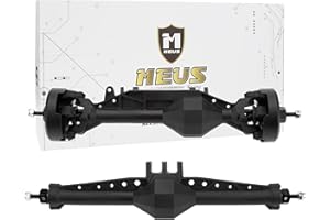 MEUS RACING 1/10 Nylon ISO Stright Axles with Front Axle Counterweight for Axial Capra II SCX10 II and Other DIY 1/10 RC Crawler (AR44/AR45 Wheel Distance 194MM)