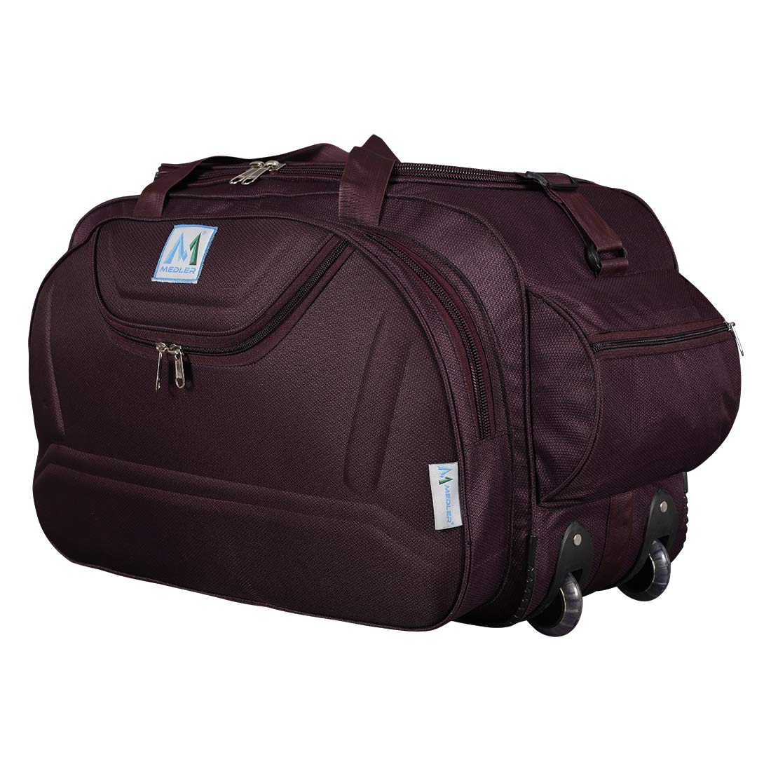 Buy M MEDLER Nylon Expandable Wine Duffel Trolley Bag (Medium) at Amazon.in