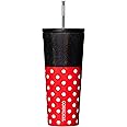Corkcicle x Disney Minnie Mouse Cold Cup Insulated Tumbler with Lid and Straw, Polka Dot Red, 24 oz – Reusable Water Bottle Keeps Beverages Cold 12hrs, Hot 5hrs – Cupholder Friendly, Flexible Sip Lid