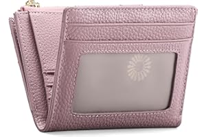 FALAN MULE Small Womens Wallet Genuine Leather Bifold Card Holder RFID Blocking with Zipper Coin Pocket