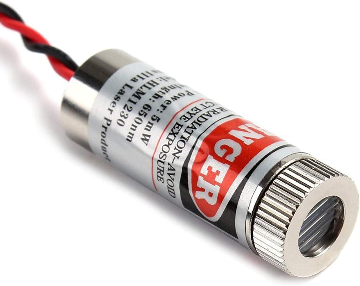 650nm 5mW 3-5V Red Line Focusable Laser Module Diode 120 Degree w/Driver with Driver and Len