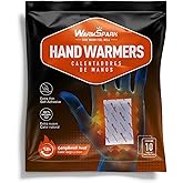 WarmSpark Hand Warmers - Long Lasting Pocket Heat Pack Camping Gloves Warmers - Up to 12 Hours of Heat