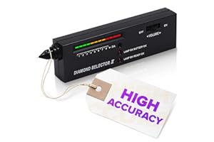 KETAR Diamond Tester Pen – Portable Jewelry Diamond Testers for Real and Fake Gemstones – Professional Gemstone Detector Tool with LED Light, Audible Signal & Battery Operated Design for Accurate Testing