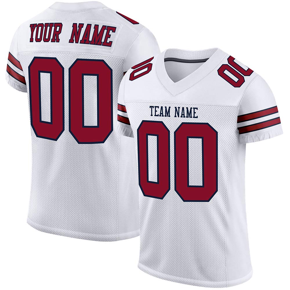 Custom Stitched Football Jerseys -Make Your Own Jersey Shits for Men/Women/Youth- Personalized Team Uniform