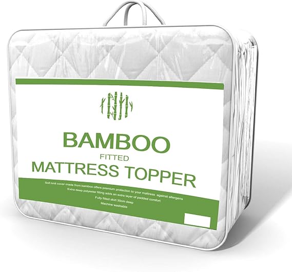 New High Quality ExtraDeep 12” (30cm) Bamboo Mattress Topper (Mattress
