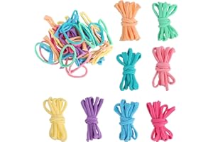 1000pcs Weaving Loom Loops Refill for 7 Inch Potholder Looms, Multicolored Elastic Weaving Knitting Loops Bands Craft Supplie