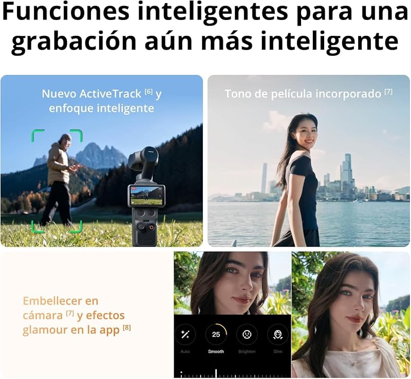 Pack para Creadores DJI Osmo Pocket 4, cámara vlog de bolsillo con gimbal
