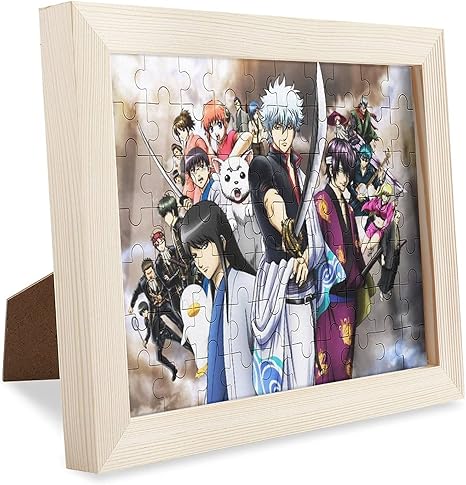 Amazon Co Jp 銀魂 坂田銀時 神楽 さだはる フォトフレーム パズル写真立て 木製の額縁 フォトフレームを飾る 飾り画 誕生日 結婚祝い お祝い ギフト プレゼント人気のアニメ 萌えグッズ 漫画の周辺 ギフトプレゼント Puzzle 70 Pcs ホーム キッチン