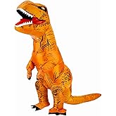Inflatable T-Rex Costume, Adult&Kid Dinosaur Blow Up Suit for Halloween Cosplay Themed Parties, Dino Costume