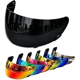 PSLER Shatterproof Helmet Visor for Bell Qualifier &amp; Qualifier DLX,Black | Impact-Resistant ,UV400 Protection, Motorcycle Tinted Face Shield Replacement for Bell Qualifier/Star/Vortex/RS-1/Revolver