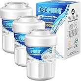 ICEPURE RWF0600A Refrigerator Water Filter Compatible for GE MWF, MWFINT, MWFA, HDX FMG-1, GSE25GSHECSS, 46-9991, GSH25JSDDSS, GSHS6LGBBHSS, PC75009, RWF1060,GSHS6HGDBCSS, 197D6321P006 3PACK