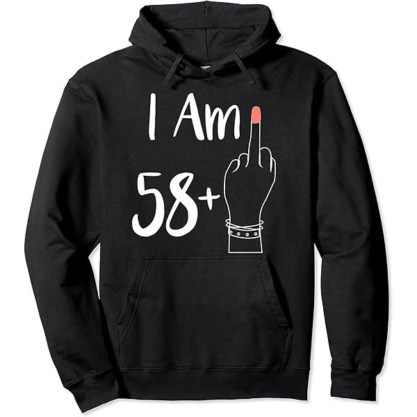 Amazon.com: Womens I Am 58 Plus 1 Middle Finger For A 59th