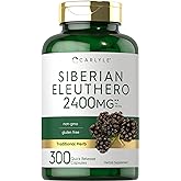 Carlyle Siberian Eleuthero | 300 Capsules | Non-GMO and Gluten Free Formula | Siberian Ginseng | Traditional Herbal Supplement