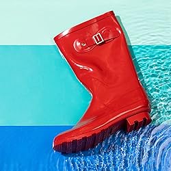 NORTY Waterproof Rain Boots for Women Size 9, Mid