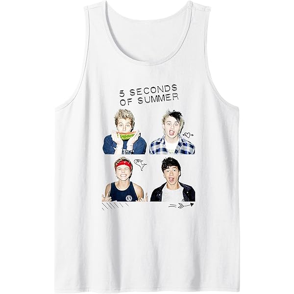 Amazon.com: 5 Seconds of Summer - Photo Scribble T-Shirt