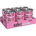 Rawz Natural Premium Pate Canned Kitten Wet Food - Made with Real Meat Ingredients No BPA or Gums -2.8 oz Cans (Case Pack of 18) (Beef & Beef Liver)