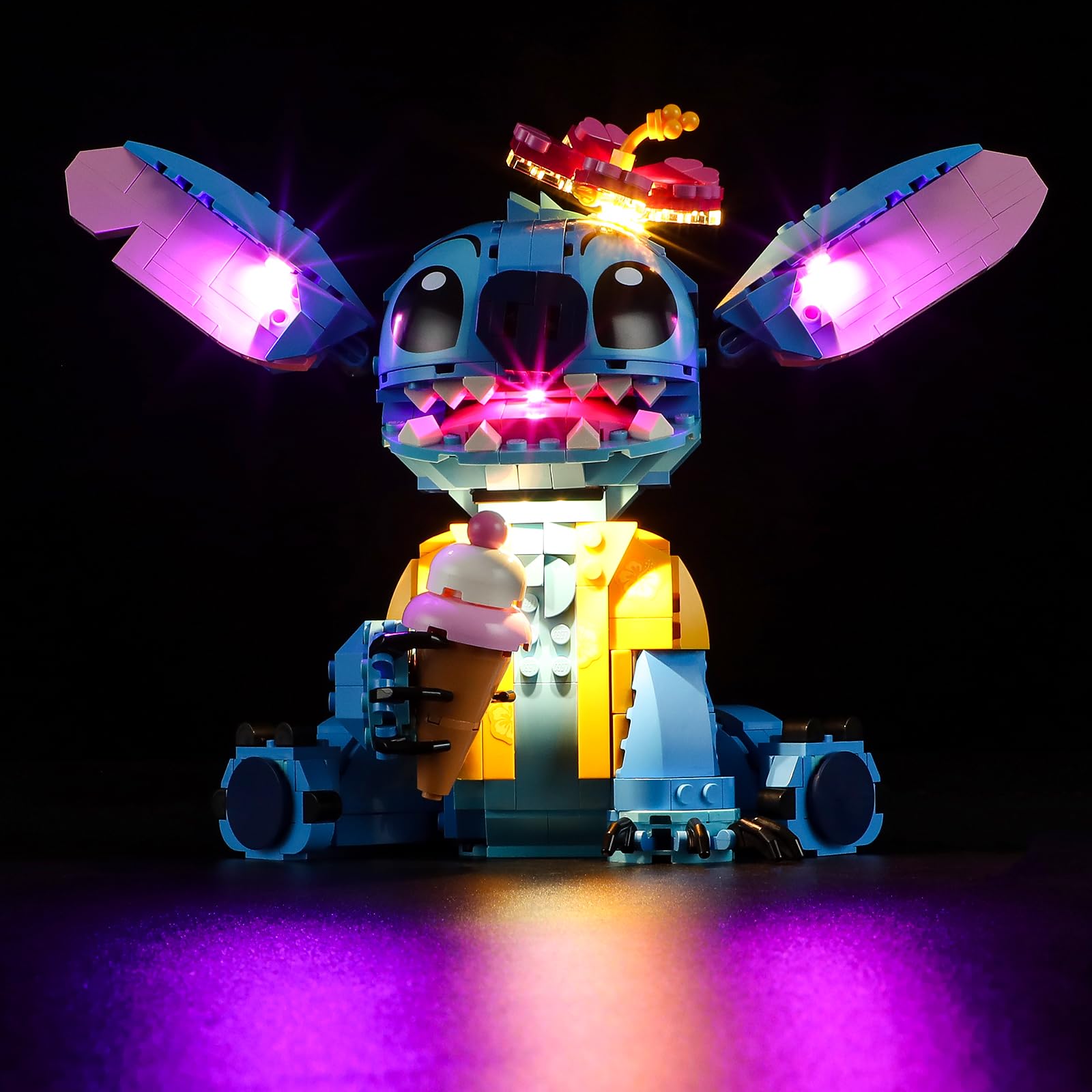 GEAMENT LED Light Kit Compatible with LEGO Stitch - Lighting set for 43249 (Model Set Not Included)
