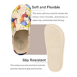 Meetinspace Women EVA Colorful Clogs Dupes Wide