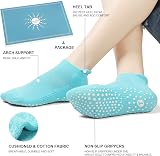 Toes Home 4 Pairs Grip Yoga Socks Women Non Slip Multicolor UK 6-8 view 4