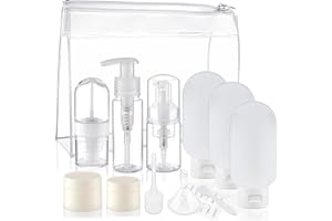 Wowang Travel Kit Travel Bottles Set for Toiletries 12 Pack TSA Approved Travel Size Containers Toiletry Bottles Leakproof Refillable Travel Accessories for Shampoo Conditioner Lotion and Liquids