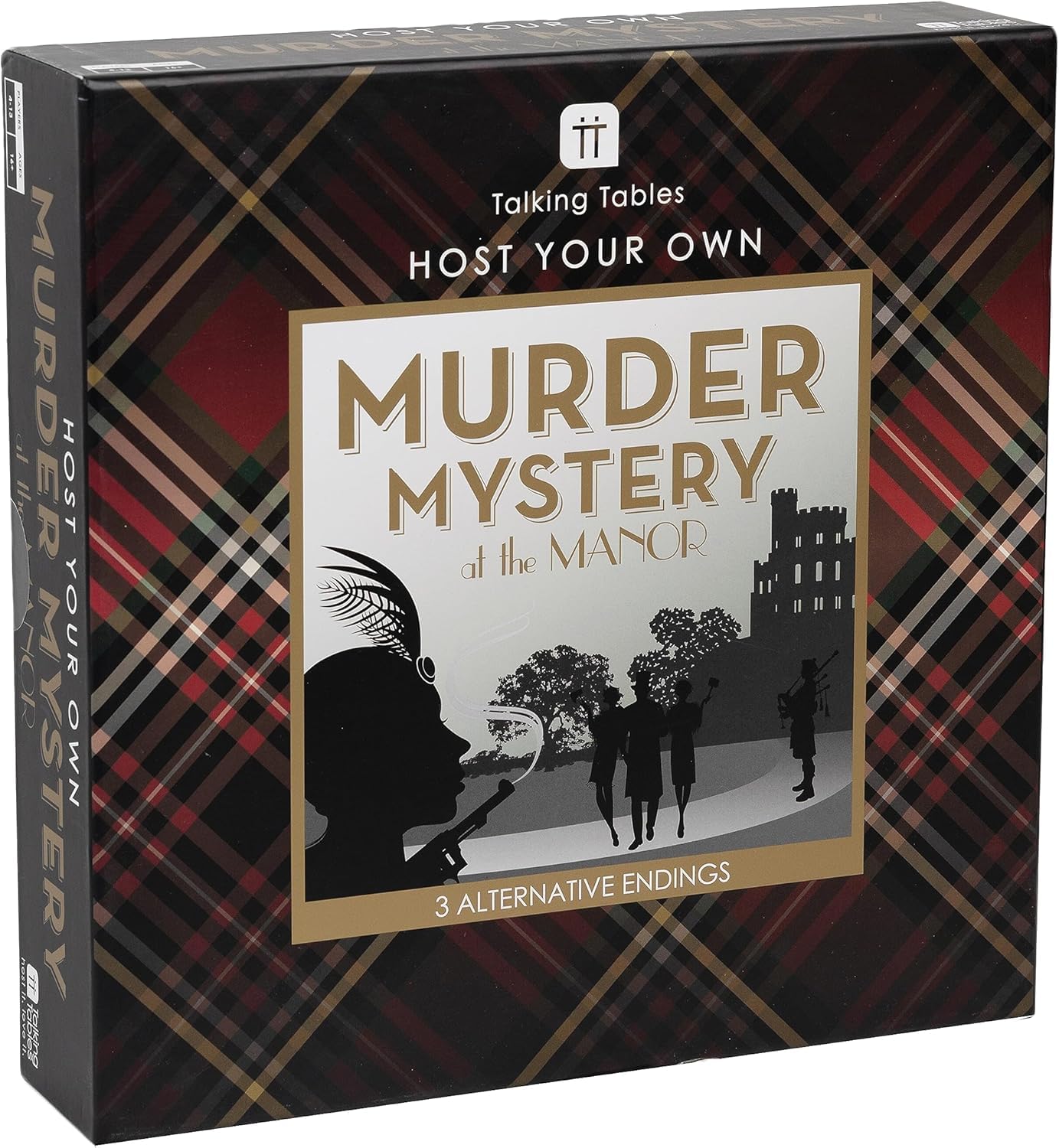 Reusable Murder Mystery at the Manor After Dinner Party Game For Adults, Host Your Own Games Night Scottish Highland Theme, 3 Alternative Endings Fancy Dress Up Fun Christmas, New Years Gift Idea