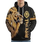 PAGYMO Graphic Hoodies for Men Funny 3D Print Cool Design Novelty Fashion Pullover Hooded Sweatshirt