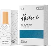 D'Addario Organic Reserve Bb Clarinet Reeds Strength 3.0, 10-Pack | Organic Reserve Bb clarinet reeds deliver refined tone, precise response, consistent strength and reliable performance.