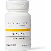 Integrative Therapeutics Vitamin E Antioxidant Supplement, 60 Softgels | Cardiovascular Health Support*, Heart Support*, Dairy-Free, Gluten-Free