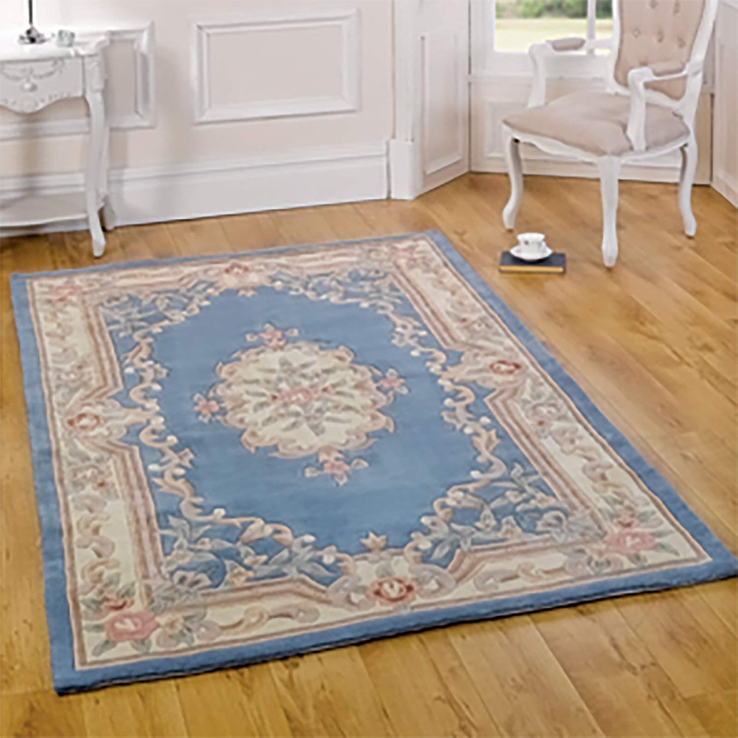 Just Contempo Lotus Floral Runner, Blue, 67x210 cm, 67 x 210 cm (Rectangular)