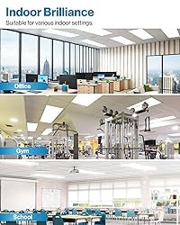 Sunco 2x4 LED Flat Panel Light Drop Ceiling Office