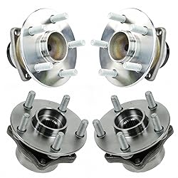 TRQ 2 Piece Front Rear Wheel Bearing & Hub Assembly
