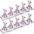 JUSTOTRY 2 Sets Nail Holder Stand for Press on Nails Display,Magnetic Fake Wave Shape Nails Holder and Painting Nails Practic