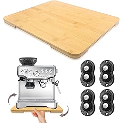 360° Rolling Tray Bamboo Appliance Slider for