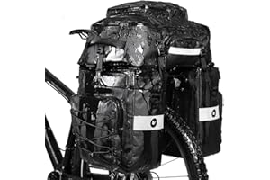 Rhinowalk Bike Pannier Bag Set for Bicycle Cargo Rack Saddle Bag Shoulder Bag Laptop Pannier Rack Bicycle Bag Professional Cycling Accessories 3 in 1