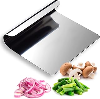 Hausfelder VIELZWECK-KÜCHENHELFER aus 18/10 Edelstahl - Küchen Spachtel, Schaufel und Schaber einsetzbar als Gemüseschaufel Kochschaufel Teigkarte (1 Stück)